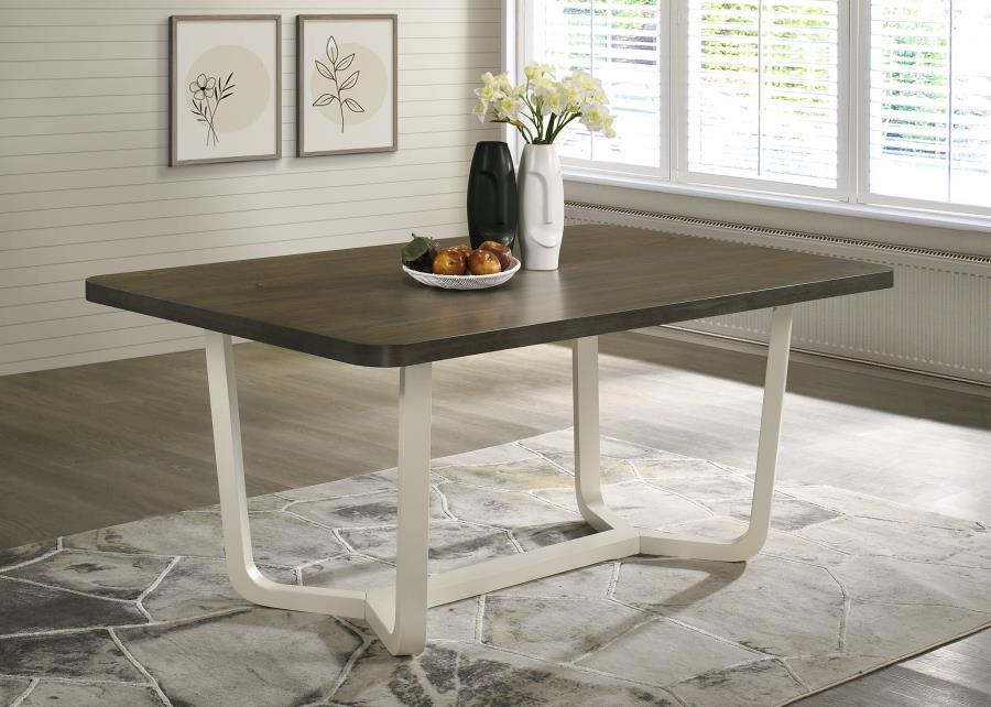 Biloxi - Rectangular Wood Dining Table - Grayish Brown by Coaster Fine Furniture | Bel Furniture
