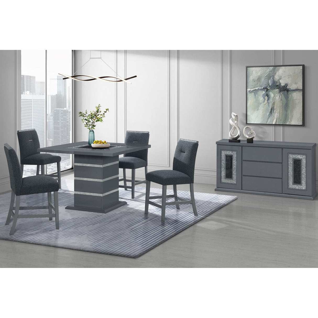Ariya - Bar Table - Dark Gray