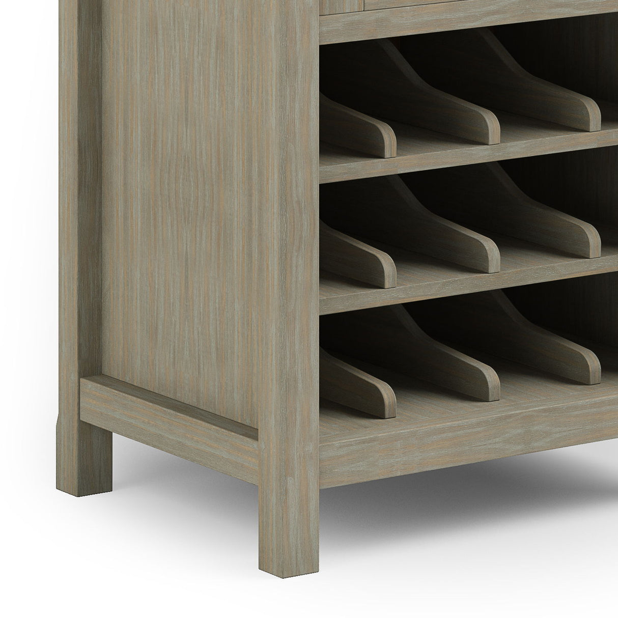 Avalon - High Storage, Wine Rack Cabinet by Simpli-Home | Bel Furniture