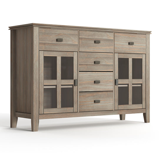 Artisan - Handcrafted Sideboard Buffet Dark Gray by Simpli-Home | Bel Furniture