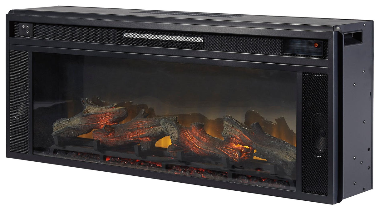 Entertainment Accessories - Black - Fireplace Insert - Rectangular by Signature Design by Ashley® | Bel Furniture