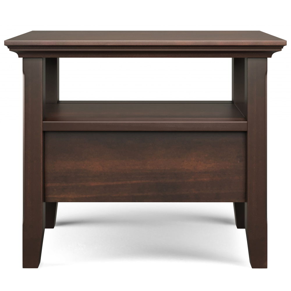 Acadian - Narrow Side Table With Drawer - Brown by Simpli-Home | Bel Furniture