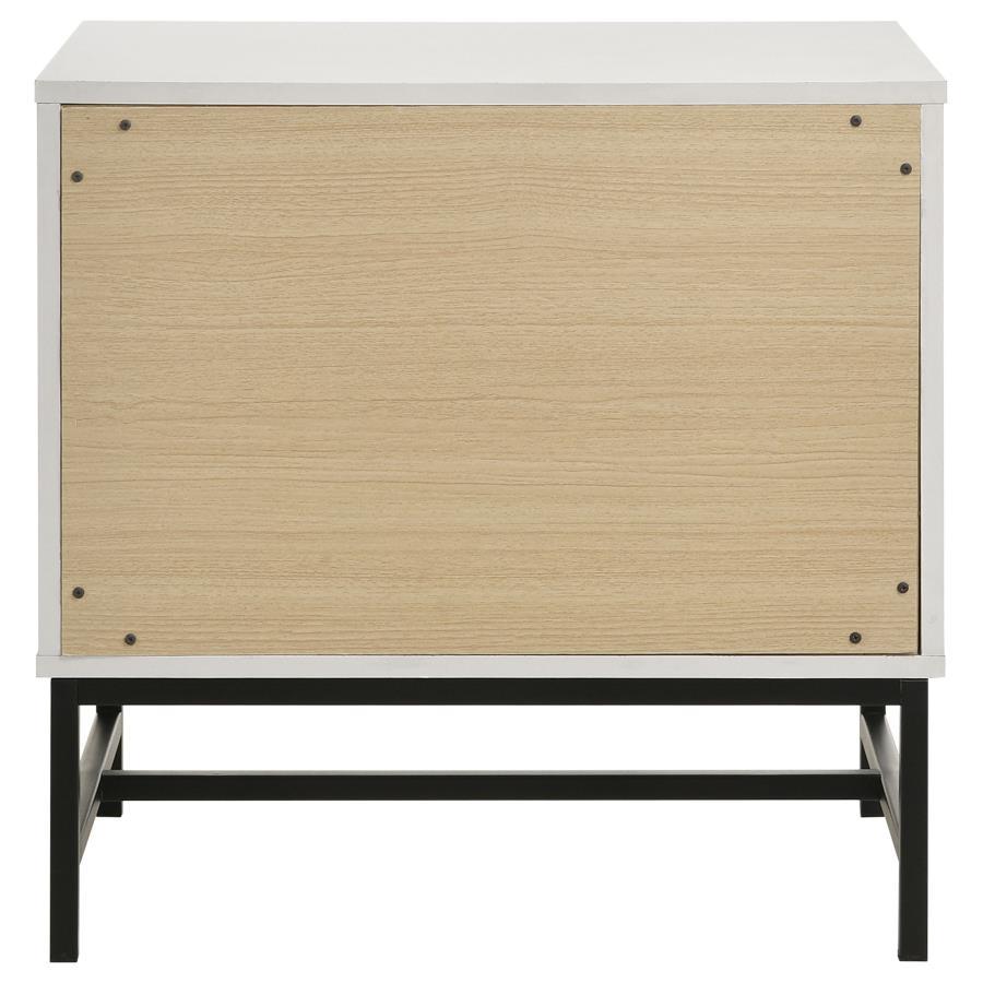 Sonora - 2-Drawer Nightstand Bedside Table - White by Coaster Fine Furniture | Bel Furniture