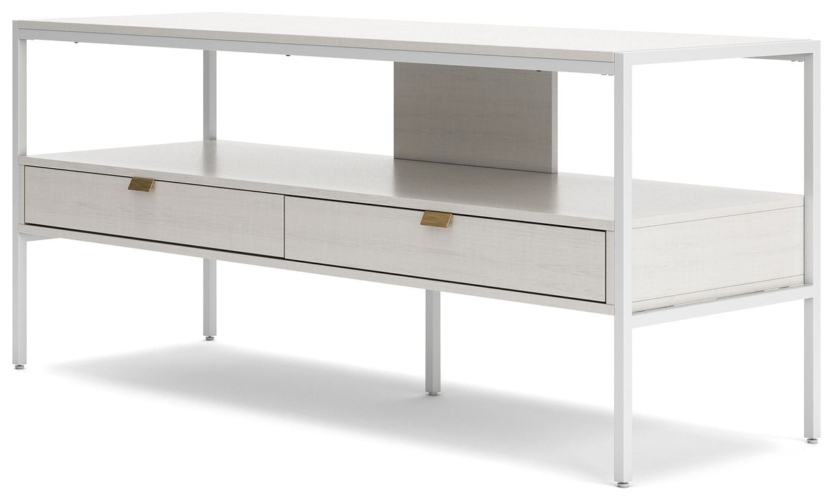 Deznee - White - Large TV Stand by Signature Design by Ashley® | Bel Furniture