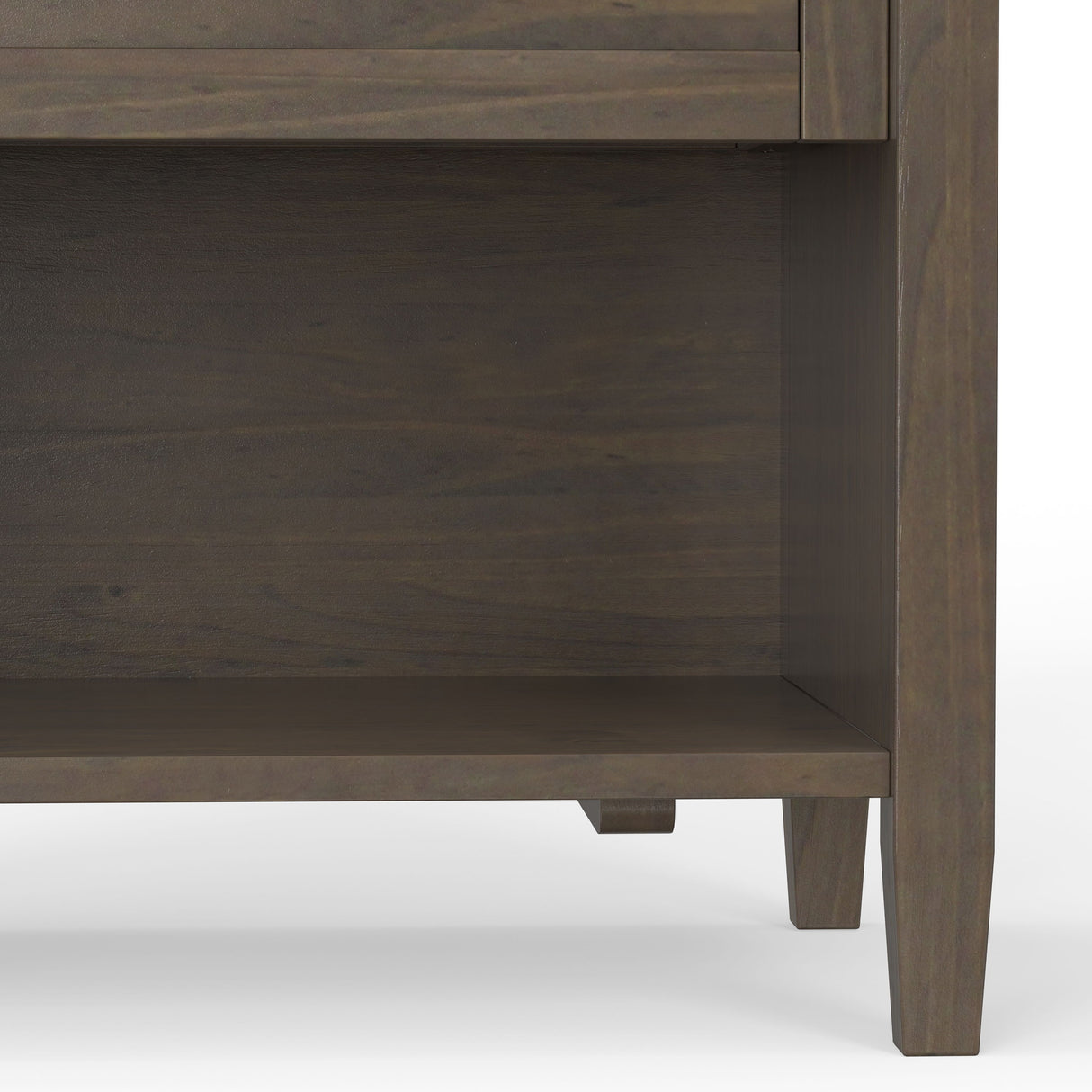 Ela - Bedside Table - Smoky Brown by Simpli-Home | Bel Furniture