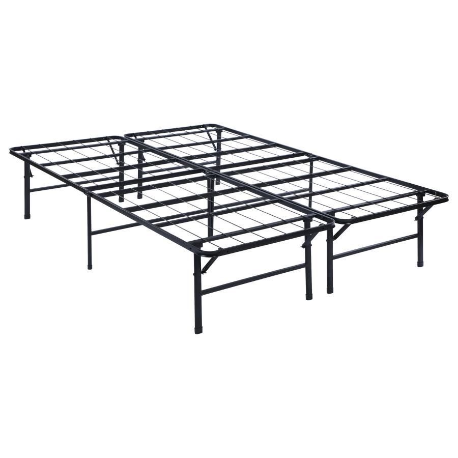 Mabel - Metal Support Platform Bed Black by CoasterEveryday | Bel Furniture