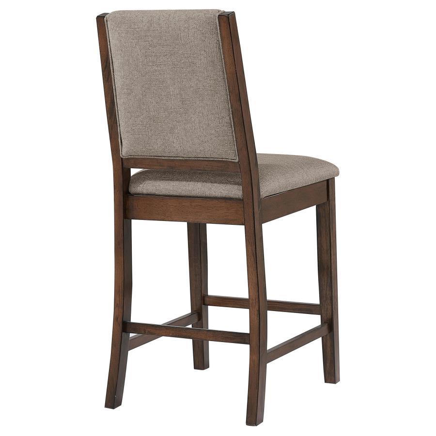 Patterson - Upholstered Counter Chair (Set of 2) - Mango Oak by CoasterEveryday | Bel Furniture