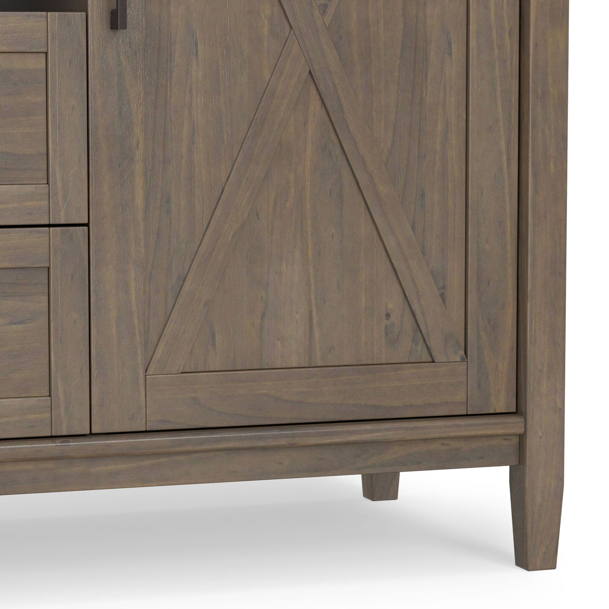 Ela - Sideboard With Wine Storage - Smoky Brown by Simpli-Home | Bel Furniture