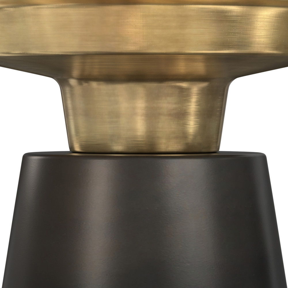 Jaxine - Side Table - Black / Gold by Simpli-Home | Bel Furniture