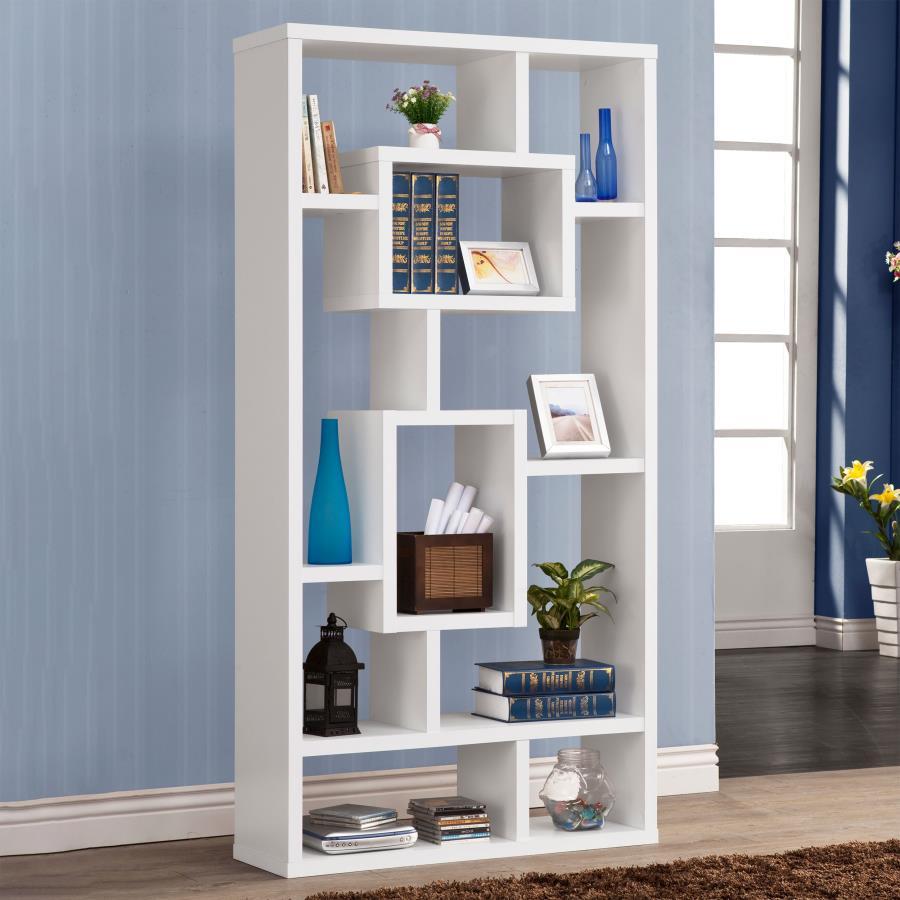 Corey - 8-Shelf Bookshelf by CoasterEveryday | Bel Furniture
