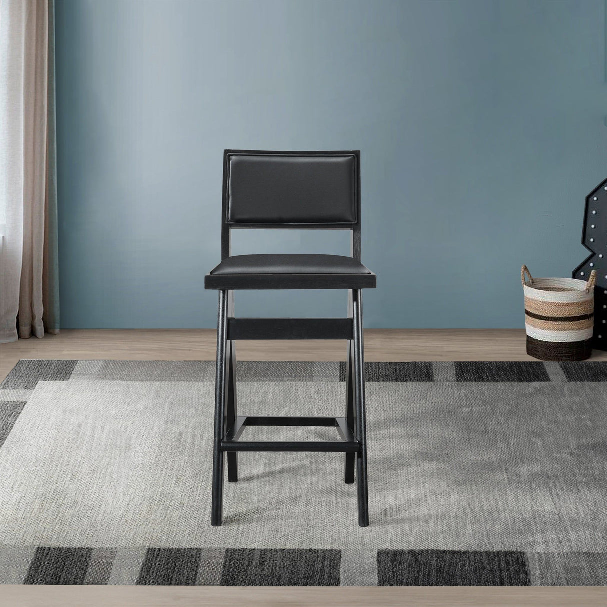 Keira - Bar Stool (Set of 2) - Black by Ashcroft Furniture | Bel Furniture