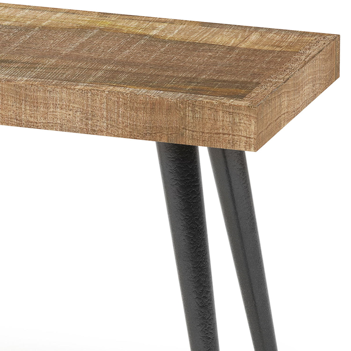 Durham - Bench - Distressed Natural by Simpli-Home | Bel Furniture