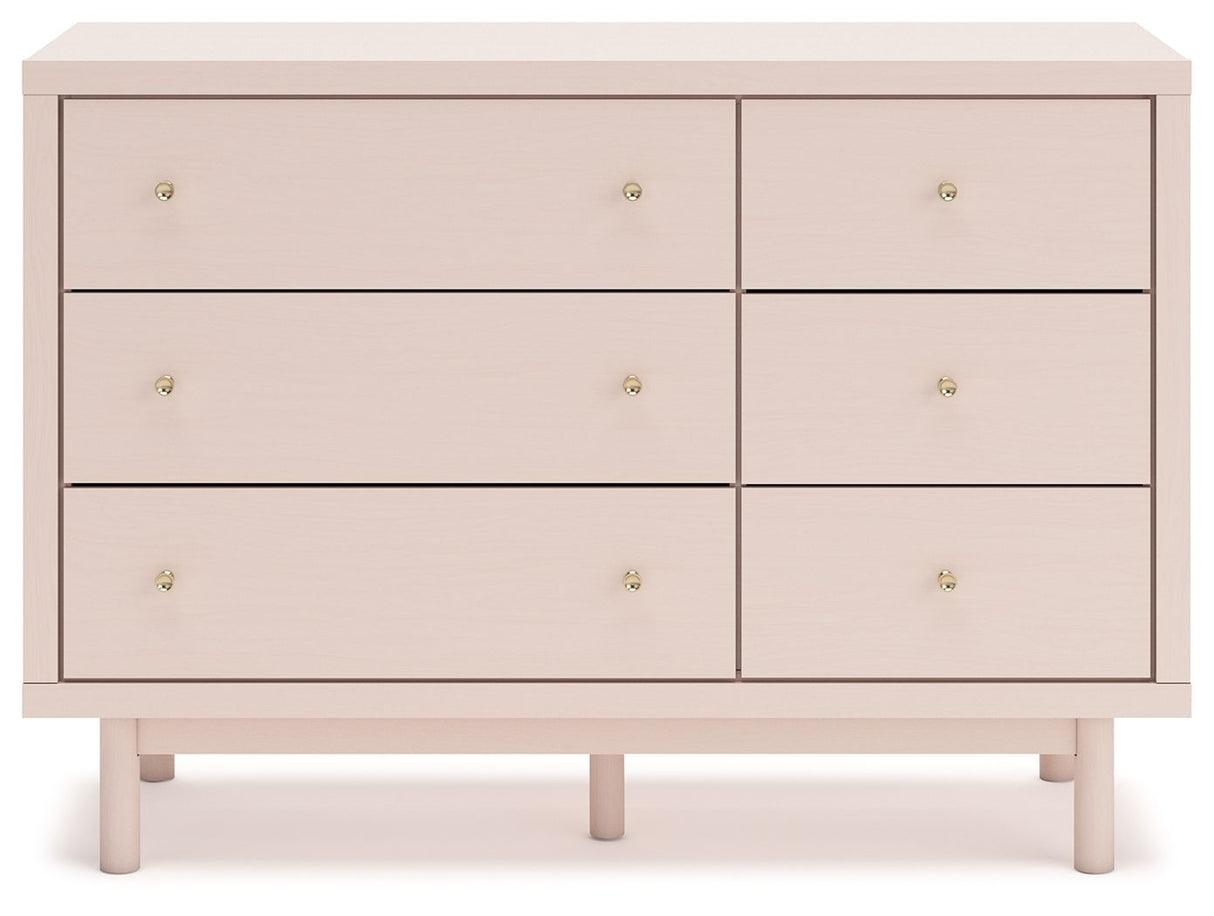 Wistenpine - Blush - Six Drawer Dresser by Signature Design by Ashley® | Bel Furniture
