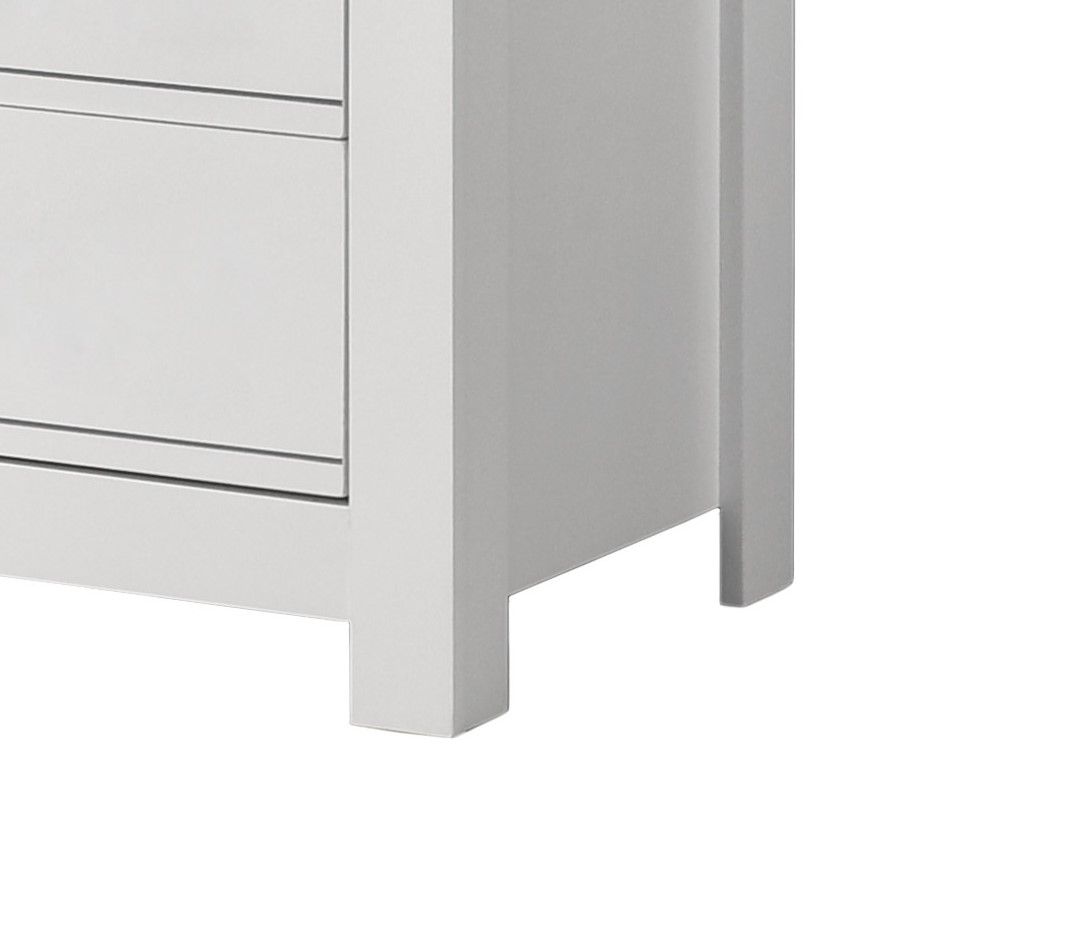 Cassini - 5 Drawer Chest - White by Lilola Home | Bel Furniture
