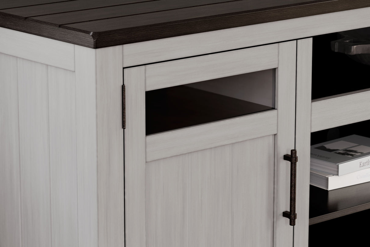 Darborn - Gray / Brown - XL TV Stand W/Fireplace Option by Signature Design by Ashley® | Bel Furniture