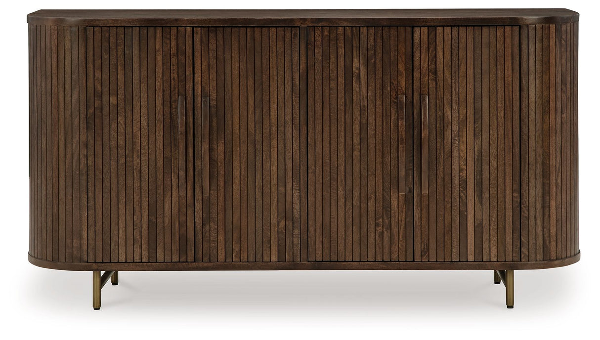 Amickly - Dark Brown - Accent Cabinet by Signature Design by Ashley® | Bel Furniture