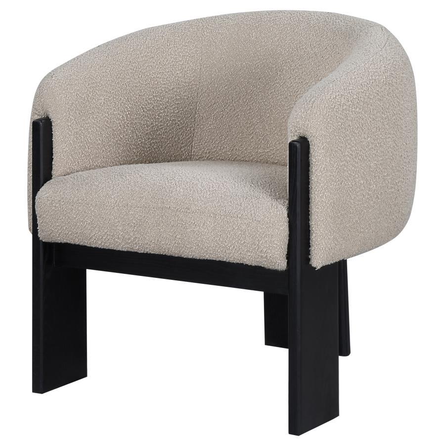 Valdez - Boucle Upholstered Barrel Back Accent Chair by CoasterEveryday | Bel Furniture