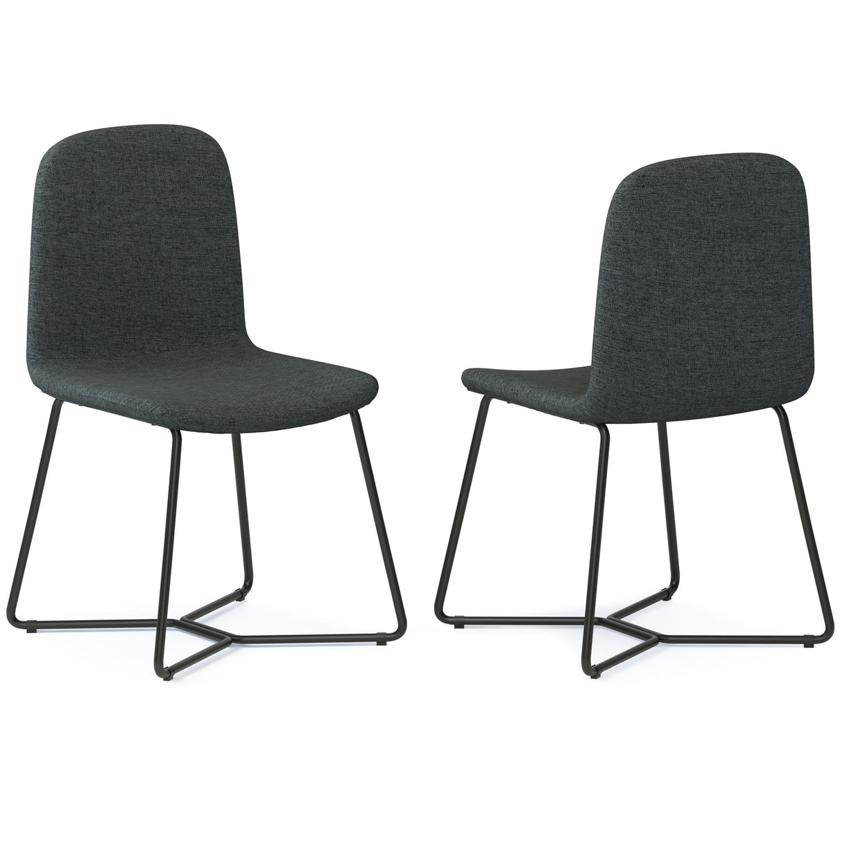 Wilcox - Dining Chair (Set of 2) - Charcoal Gray by Simpli-Home | Bel Furniture