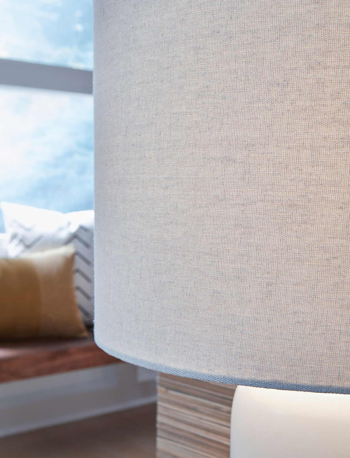 Lemrich - White - Ceramic Table Lamp by Signature Design by Ashley® | Bel Furniture