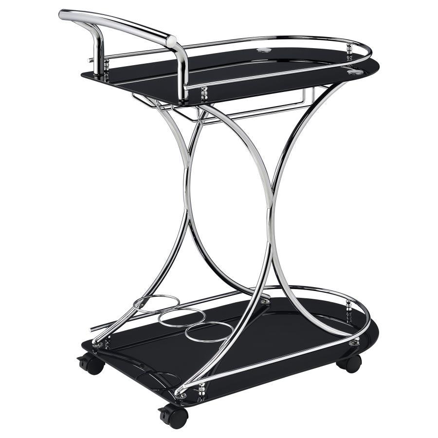 Elfman - 2-Shelve Serving Cart by CoasterEveryday | Bel Furniture