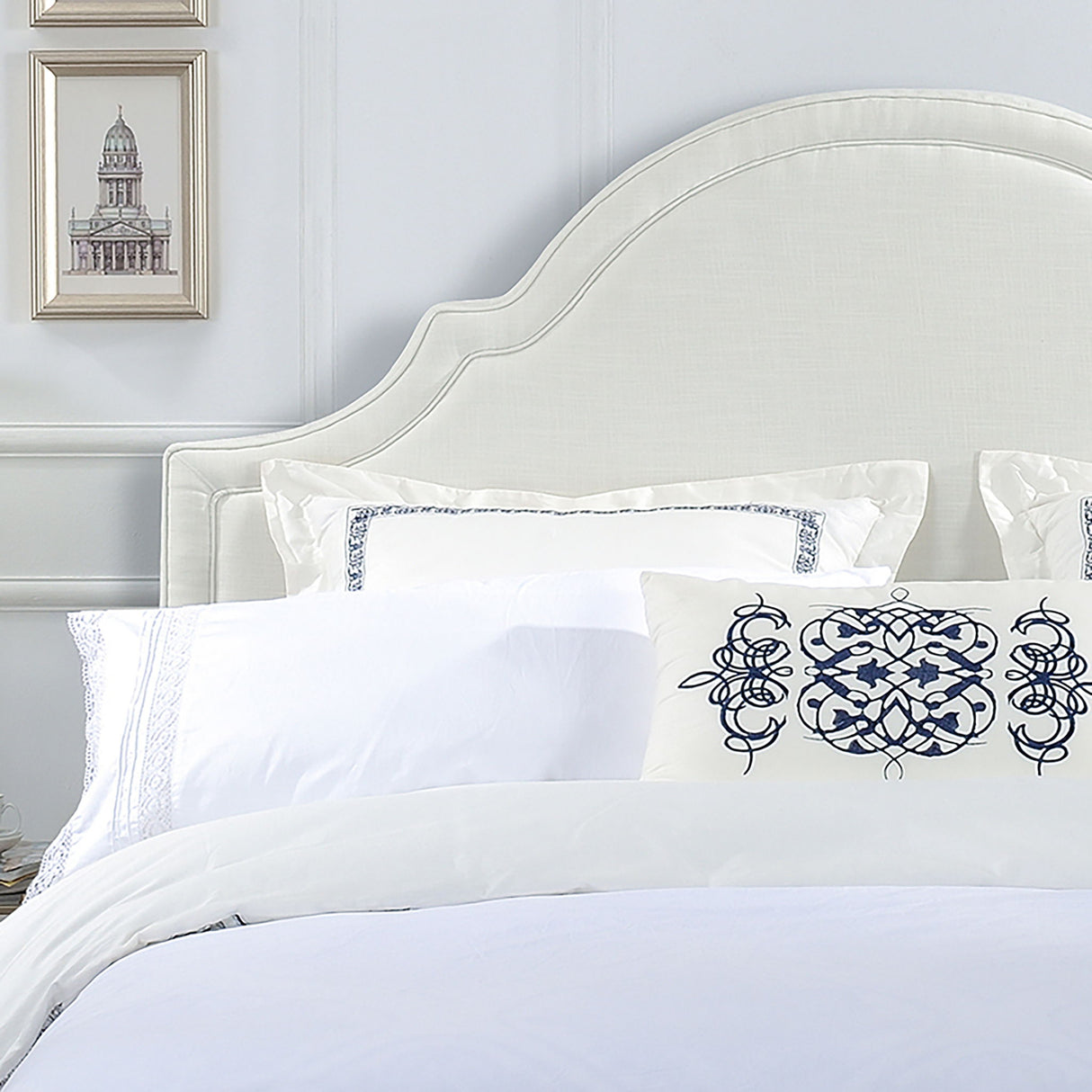 Catherine - Luxurious Comfort Upholstered Headboard by Jennifer Taylor Home | Bel Furniture