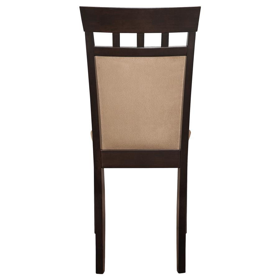 Gabriel - Closed BackSide Chairs (Set of 2) - Cappuccino by CoasterEveryday | Bel Furniture