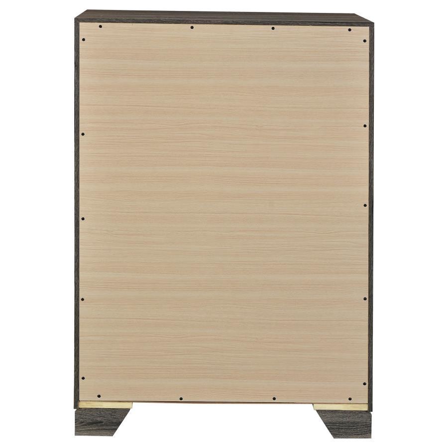 Wright - 4-Drawer Chest Of Drawers - Brown Oak by Coaster Fine Furniture | Bel Furniture