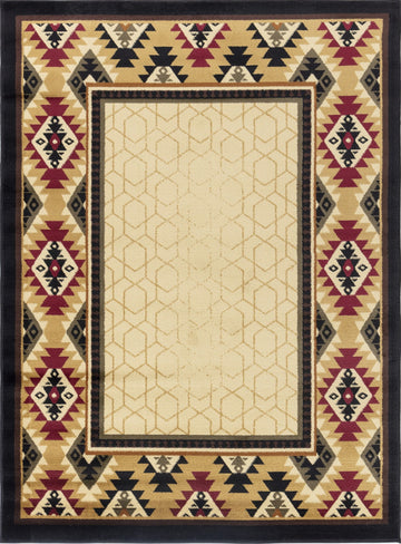 Tribes - GC_YLS4007 Southwest Area Rug Beige by Icona Home Decor | Bel Furniture