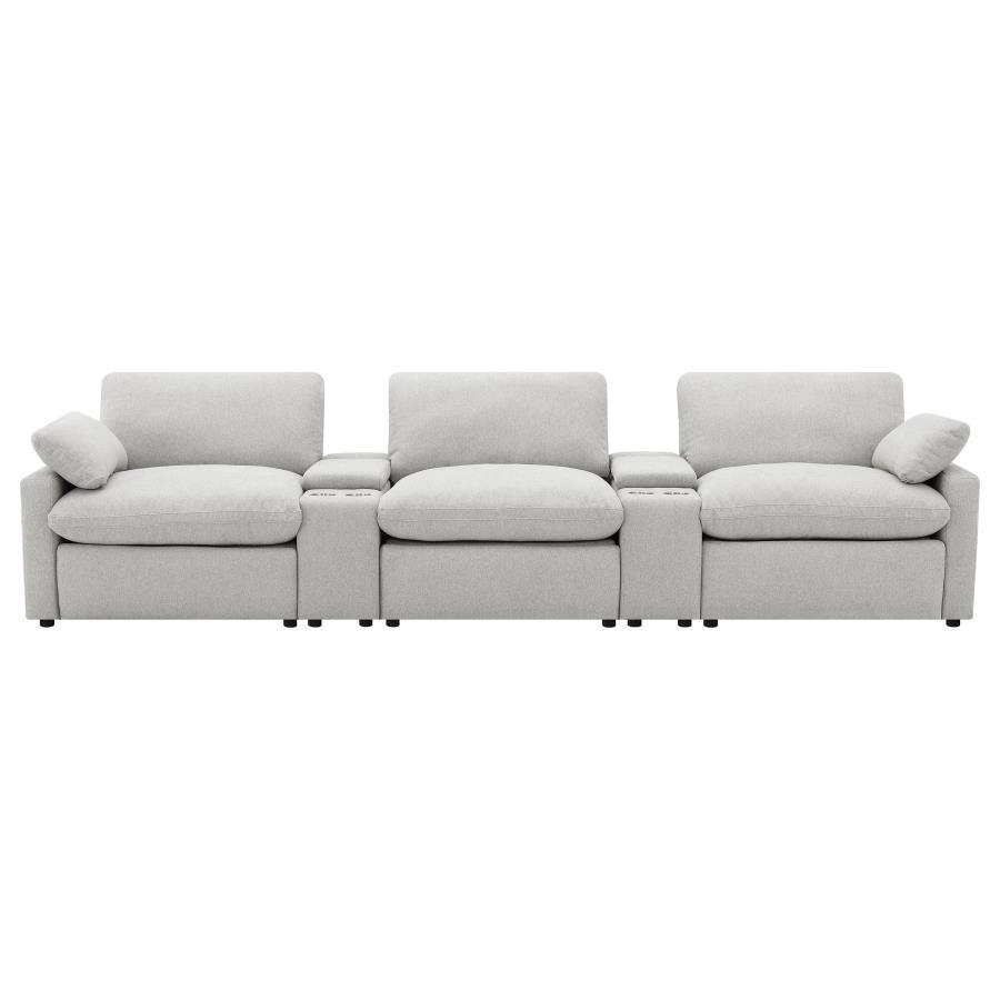 Collins - 5-Piece Power Reclining Home Theater Seating by Coaster Fine Furniture | Bel Furniture