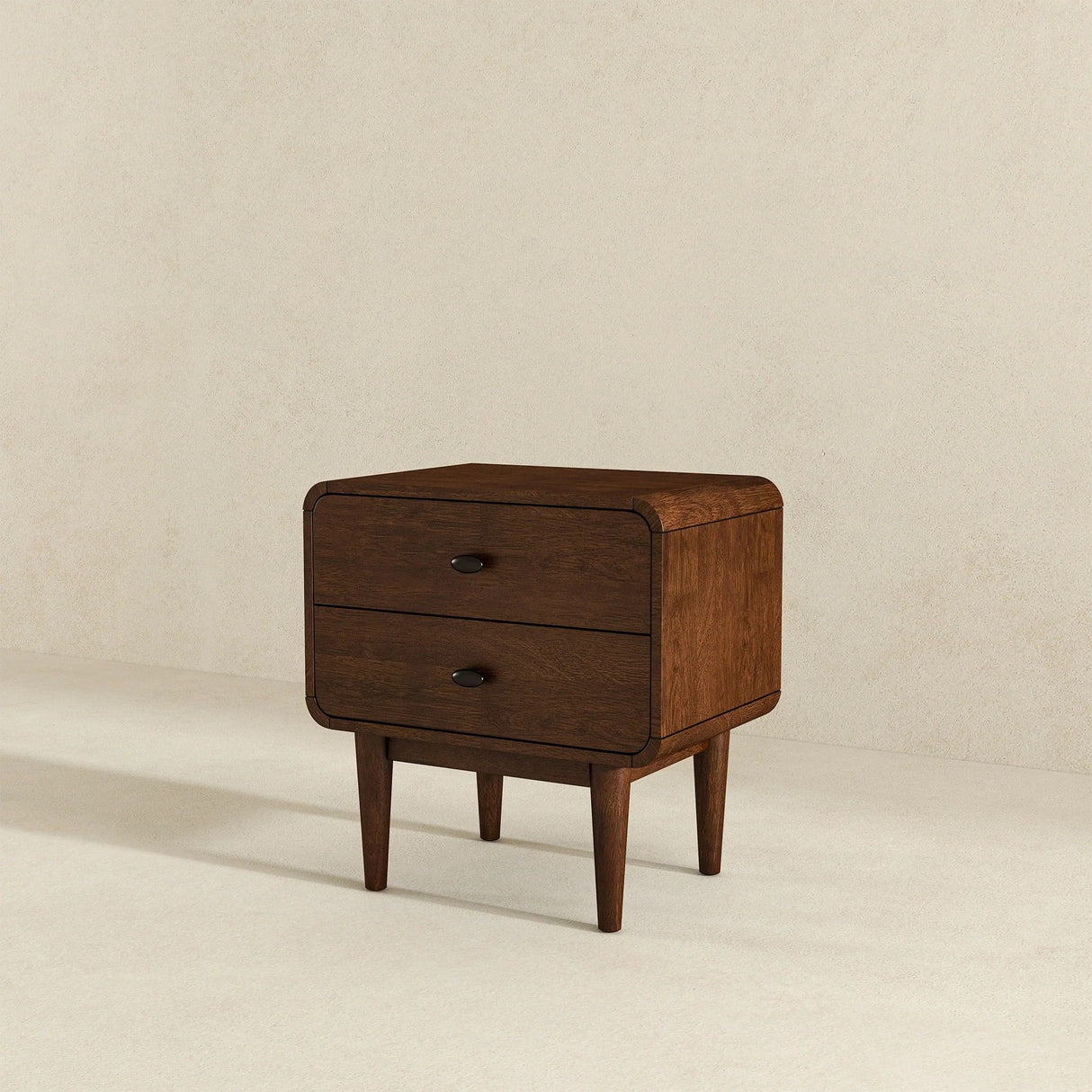 Alexa - Mid-Century Modern Style Night Stand - Brown by Ashcroft Furniture | Bel Furniture