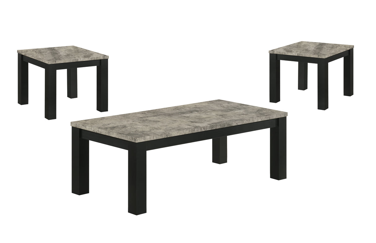 Theo - 3 Piece Cocktail Set - Concrete / Black
