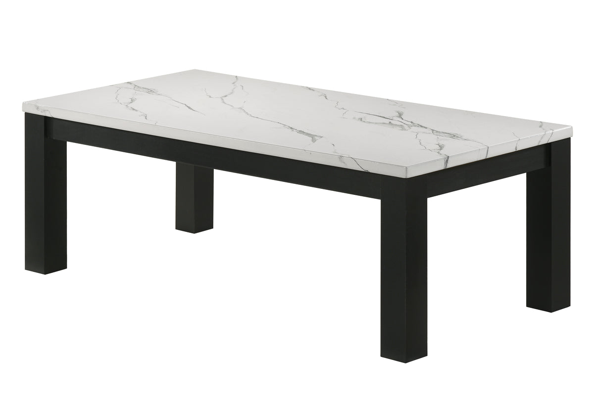 Ivy 3-Pk Faux Marble White Cocktail Set