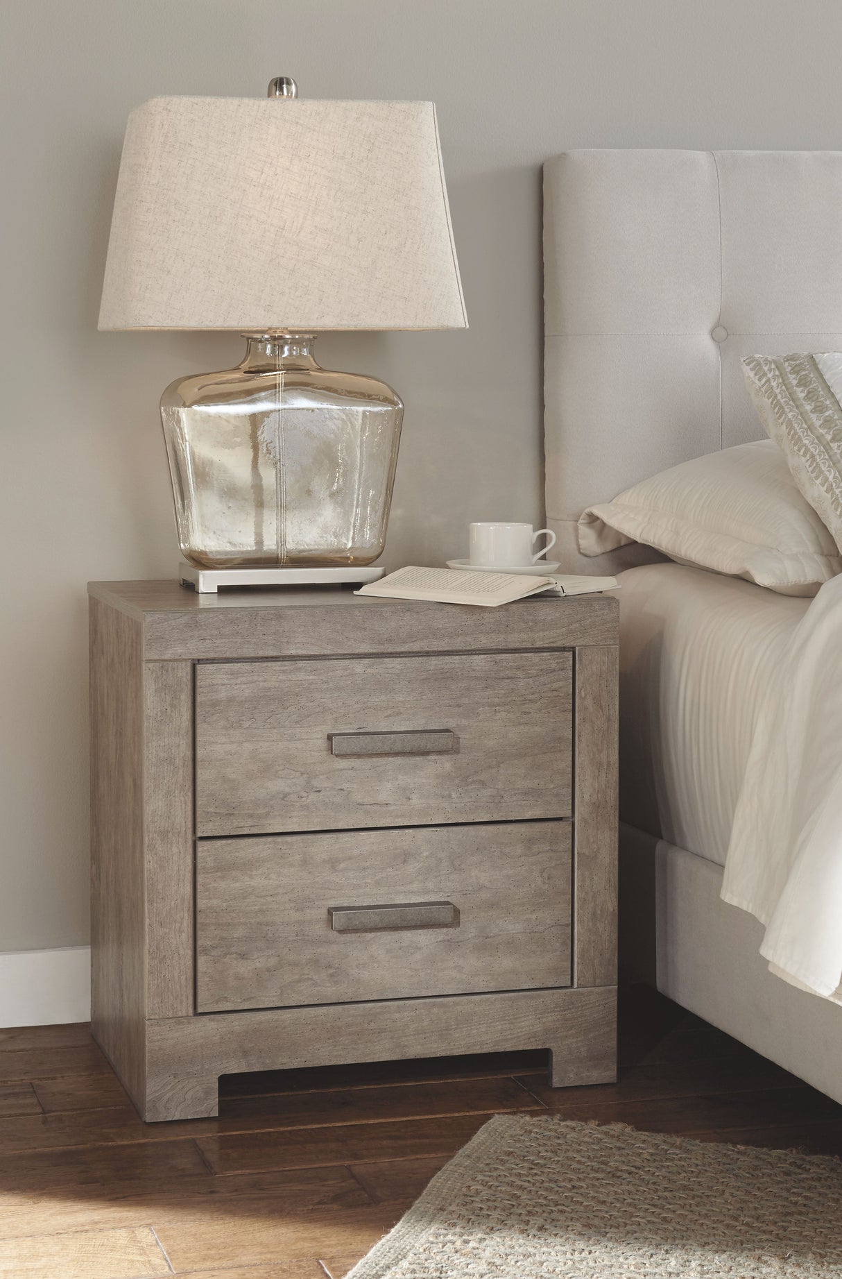 Culverbach - Gray - Two Drawer Night Stand by Signature Design by Ashley® | Bel Furniture