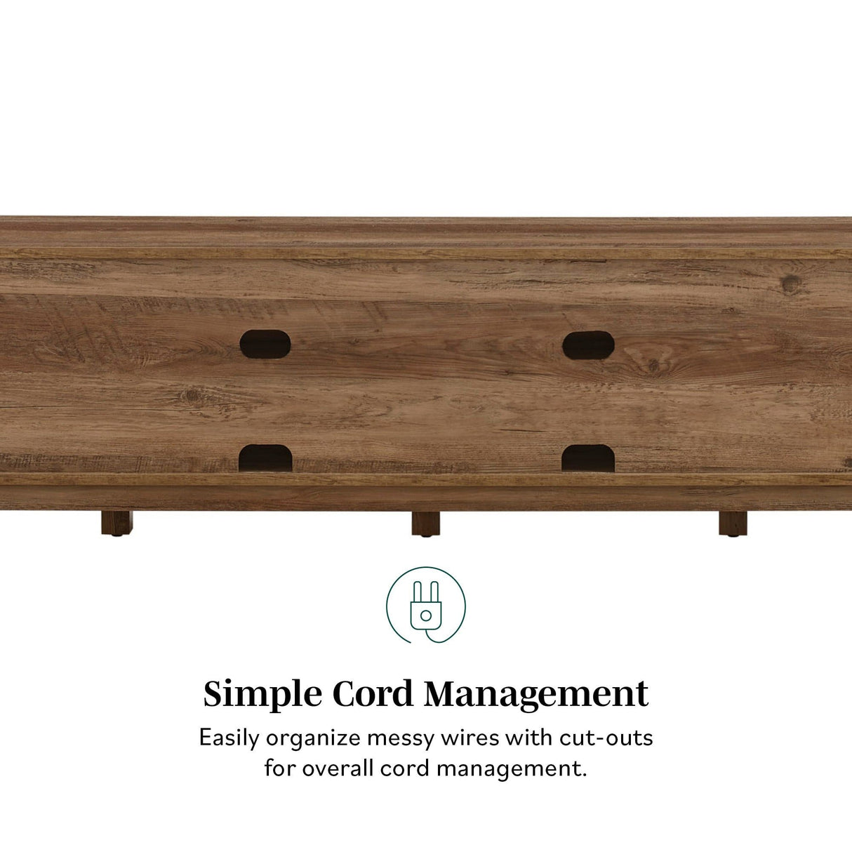 Rustic Barndoor Open-Storage TV Stand For TVs Up To 80" by Walker Edison | Bel Furniture