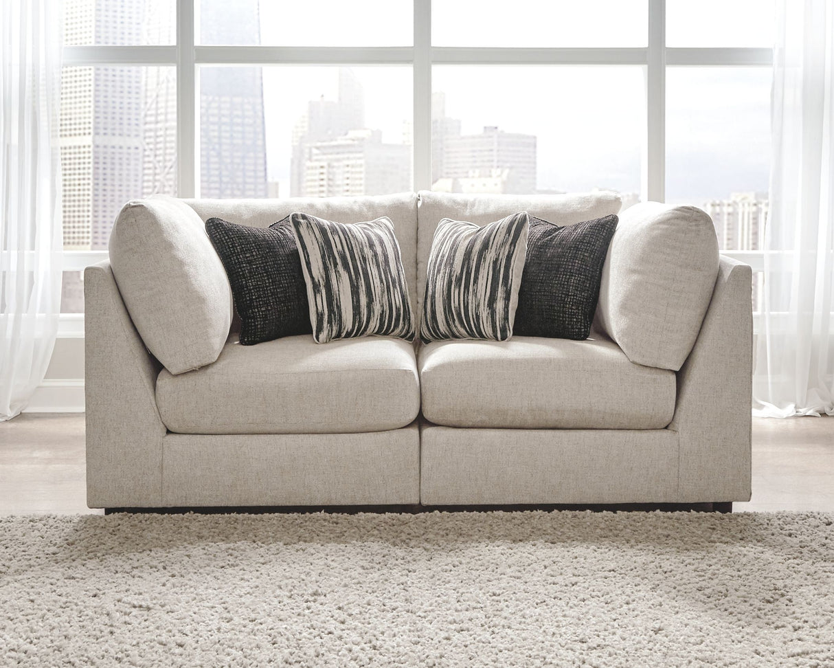 Kellway - Sectional Beige 2 Pc. Loveseat Sectional by Signature Design by Ashley® | Bel Furniture