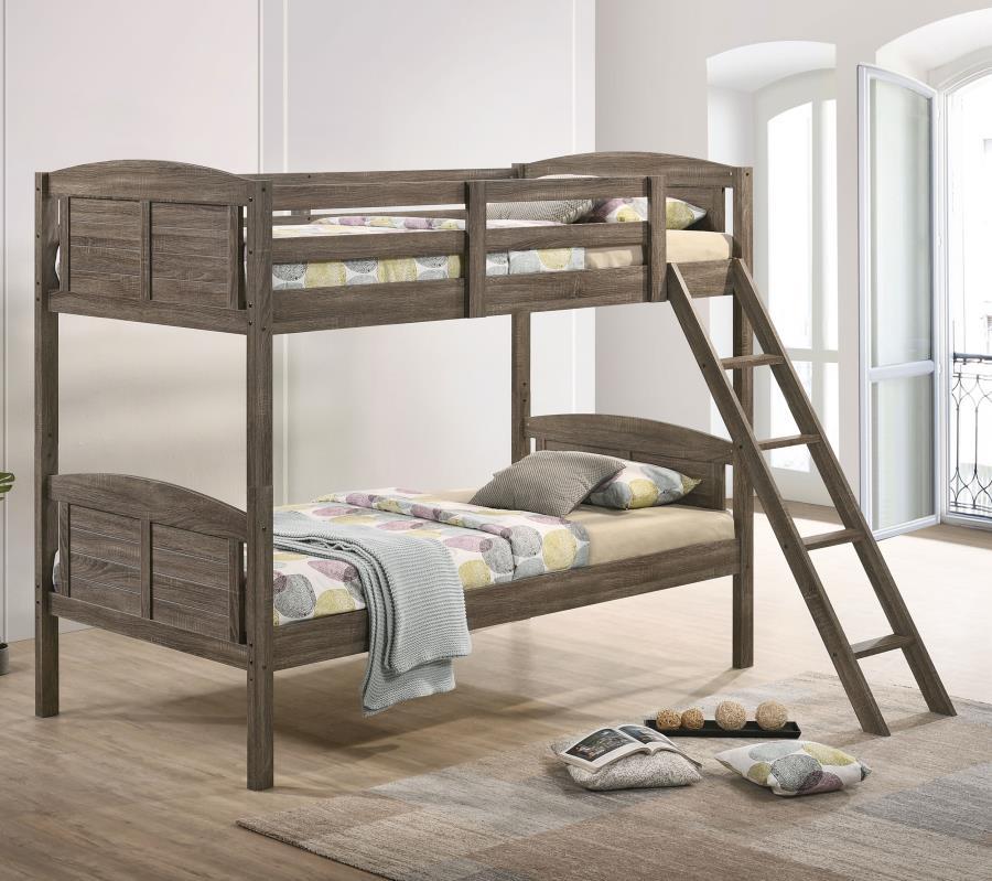 Flynn - Wood Bunk Bed by CoasterEveryday | Bel Furniture