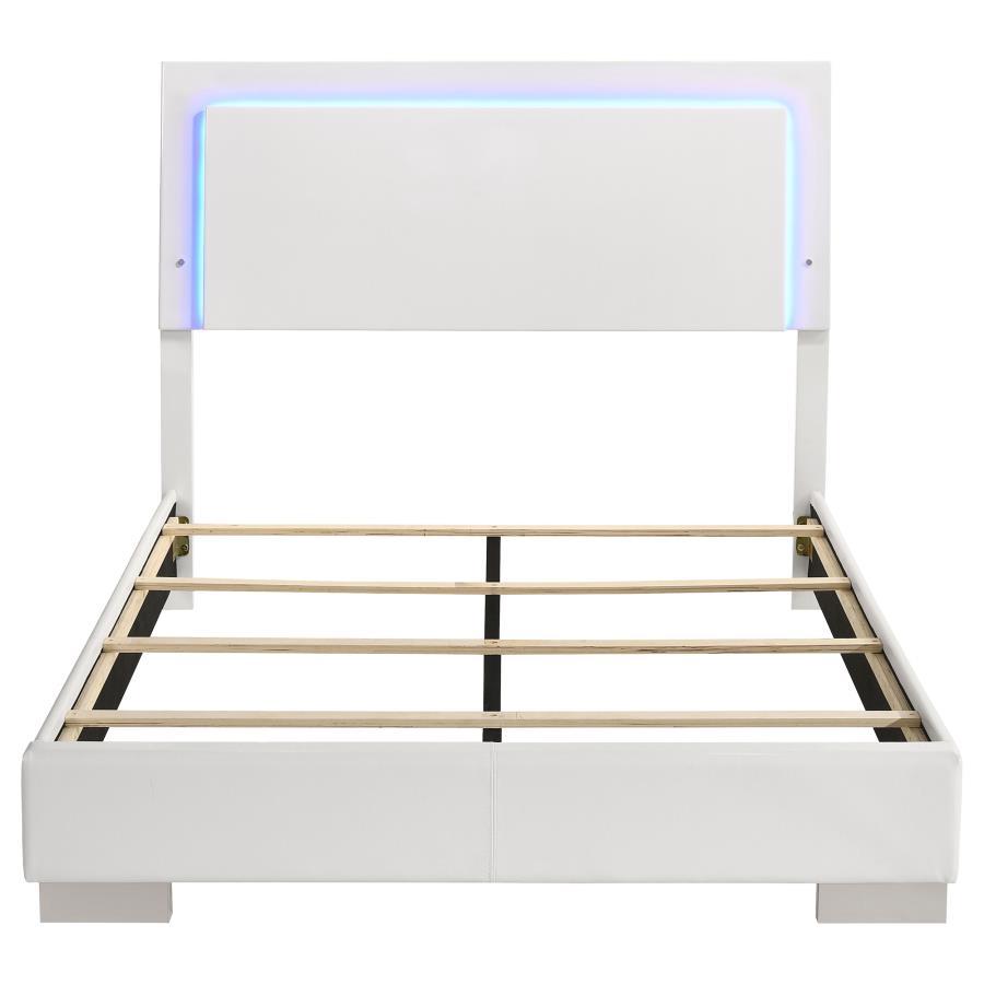 Felicity - Wood LED Panel Bed by CoasterEssence | Bel Furniture