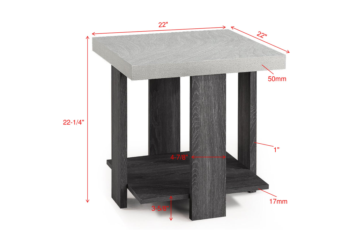 Boris 3-Pk Cocktail Set-Faux Marble