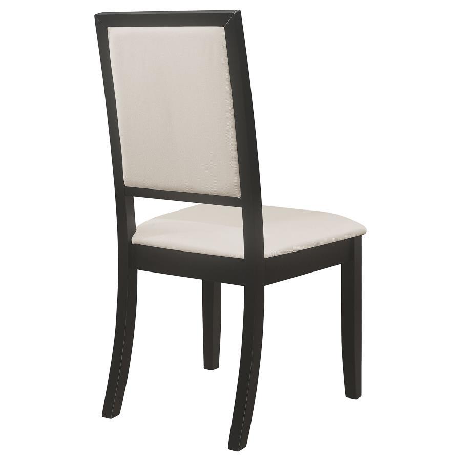 Louise - Upholstered Wood Dining Side Chairs (Set of 2) - Black by CoasterEveryday | Bel Furniture