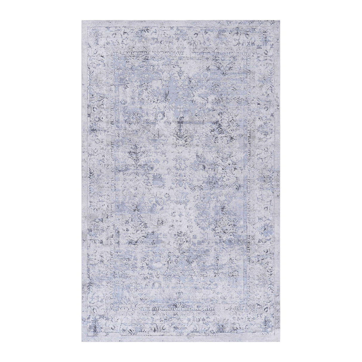 Maval - 2' X 3' Washable Area Rug - Blue / Cream by Naar Rug | Bel Furniture