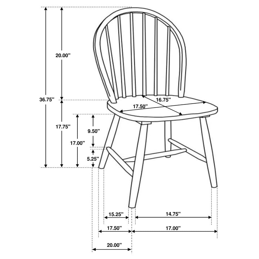 Allison - 5 Piece Round Drop Leaf Dining Table Set - White