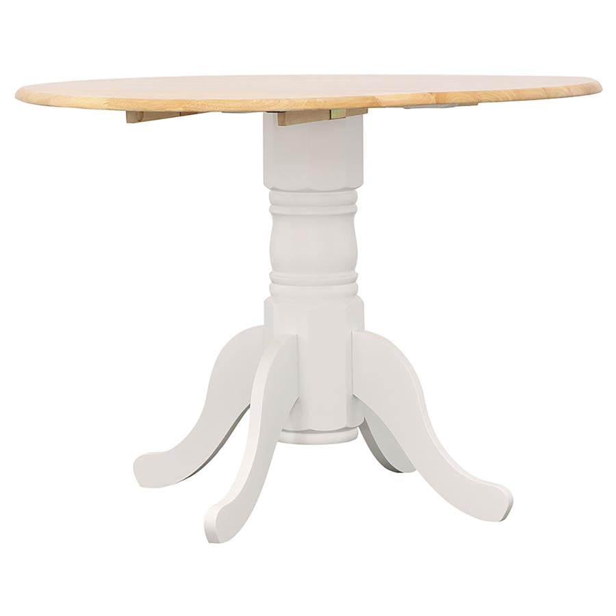 Allison - Round Drop Leaf Extension Dining Table - White