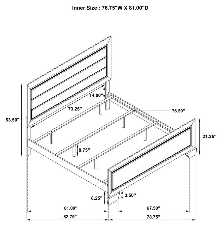 Kauffman - Wood Panel Bed by CoasterEveryday | Bel Furniture