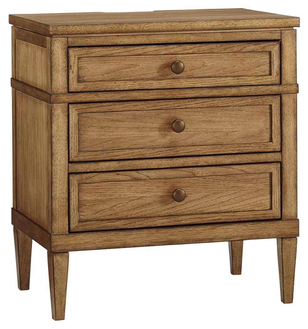 Sharlance - Brown - Three Drawer Night Stand by Signature Design by Ashley® | Bel Furniture