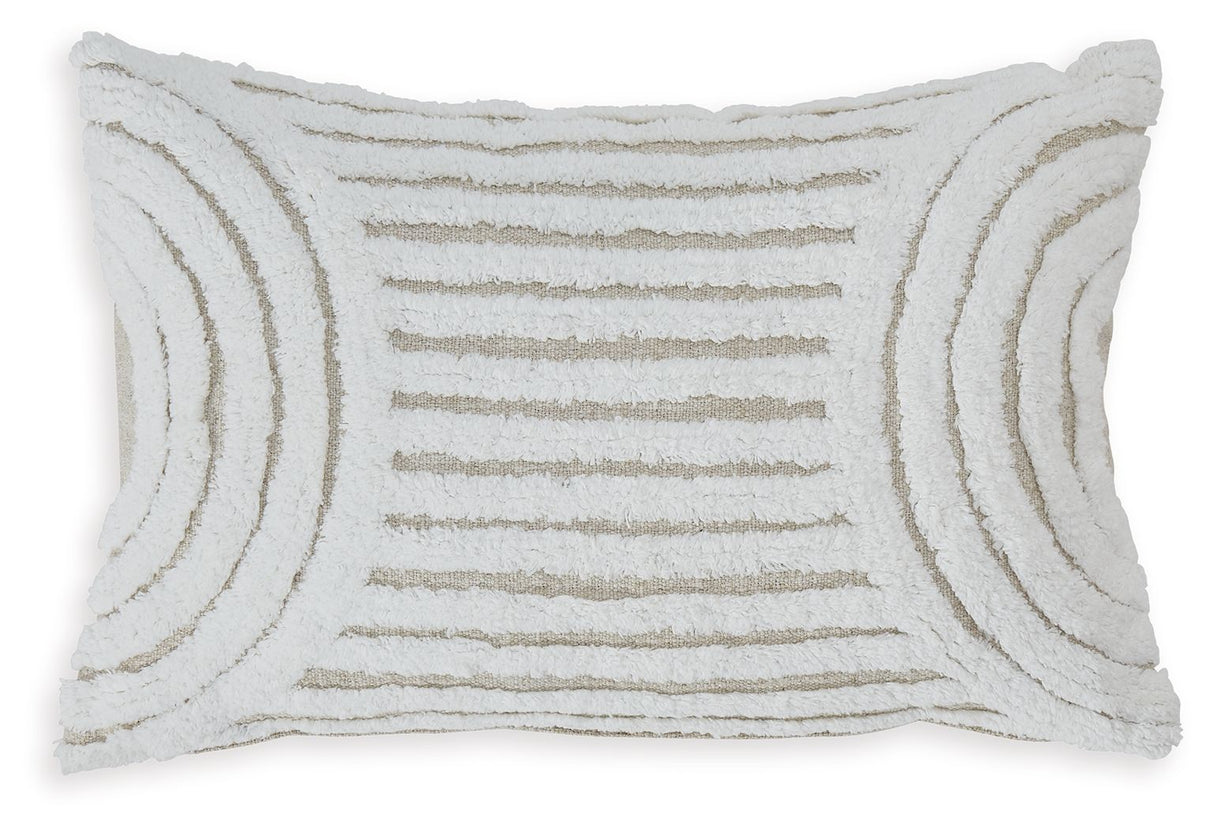 Farissen - Pillow (Set of 4) - White / Tan