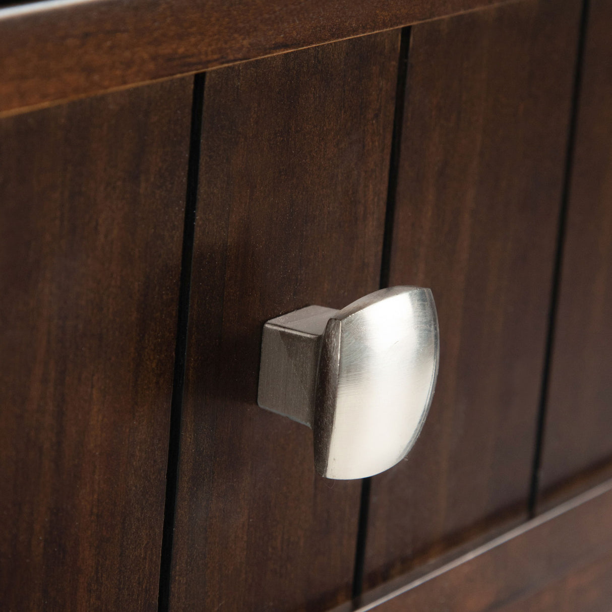 Acadian - Wide Console Sofa Table - Brunette Brown by Simpli-Home | Bel Furniture