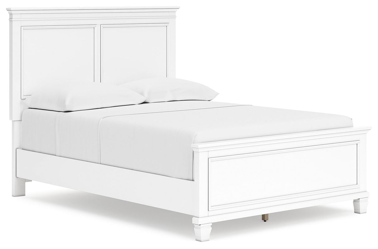 Fortman - Full Panel Bed - White
