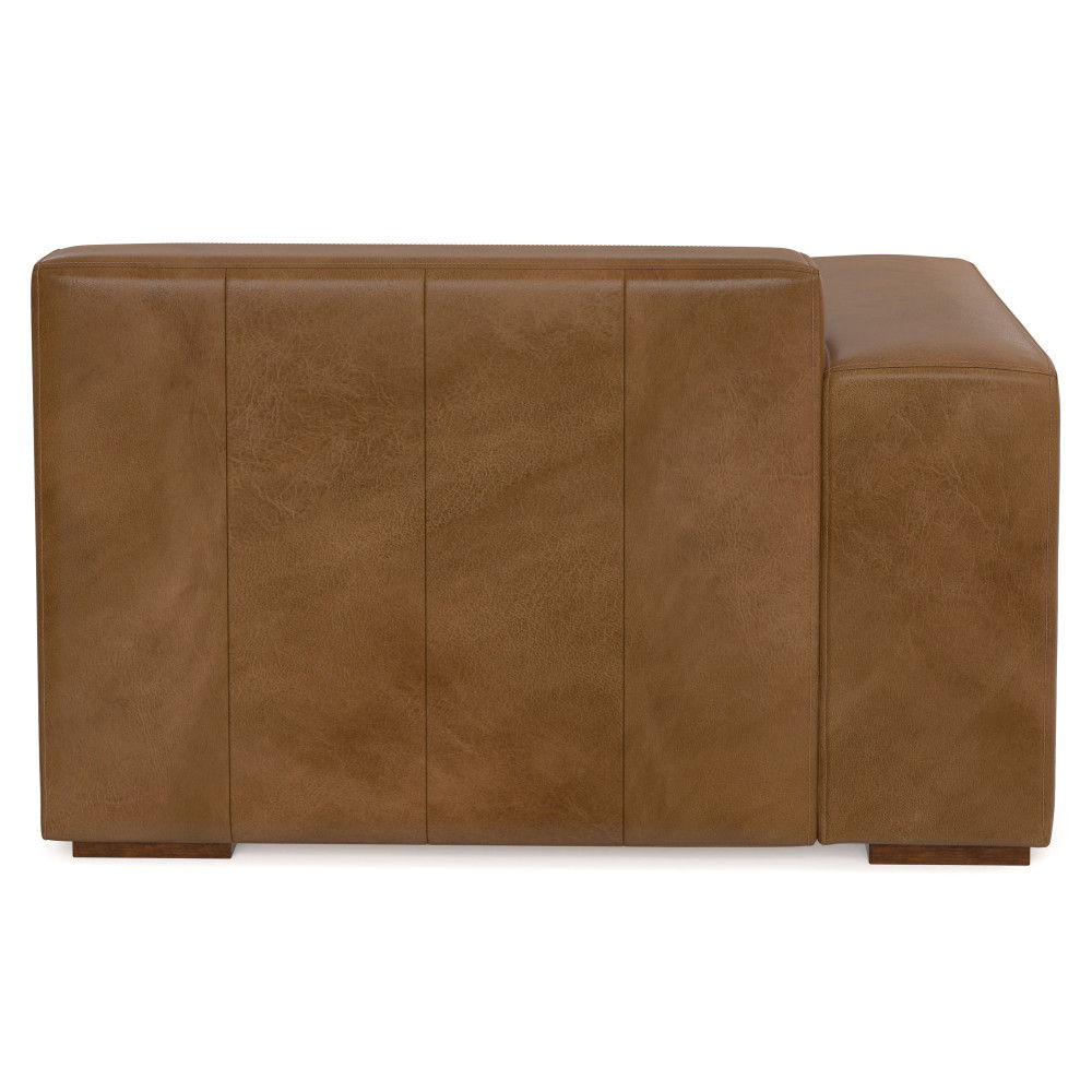 Rex - Left Arm Sofa Module - Brown by Simpli-Home | Bel Furniture