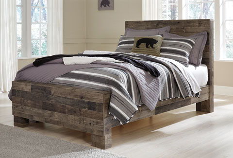 Derekson - Panel Bed Dark Gray Full None by Benchcraft® | Bel Furniture