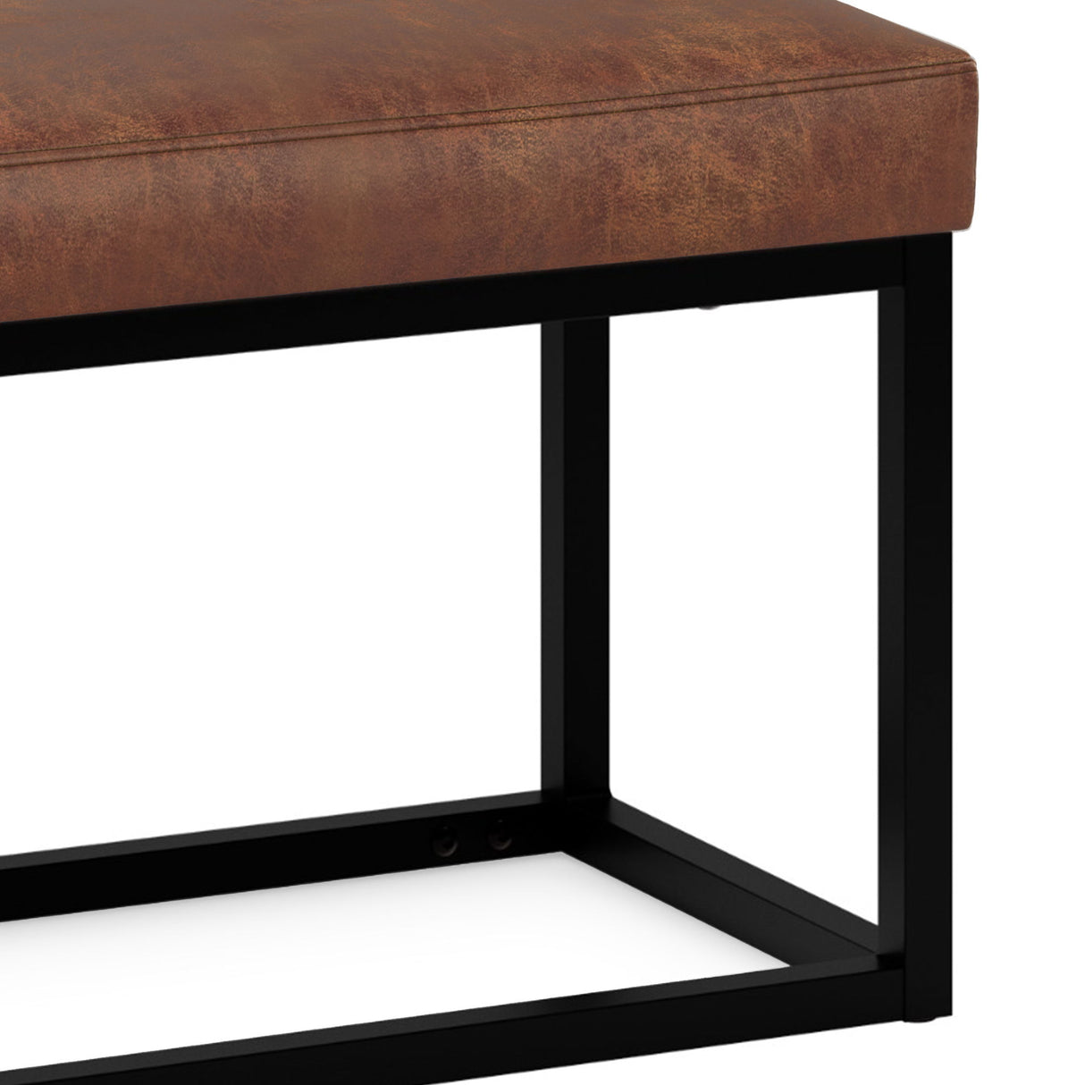 Reynolds - Small Bench - Distressed Saddle Brown by Simpli-Home | Bel Furniture